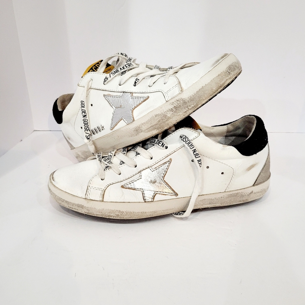GOLDEN GOOSE SNEAKERS Size 38 in Excellent Condition - Picture 11 of 12